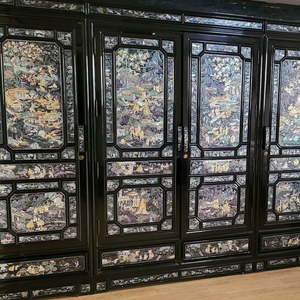 자개장식 전통 수납장