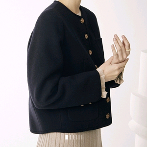 마인 로고 버튼 카멜 재킷55 랑방 타임 더캐시미어