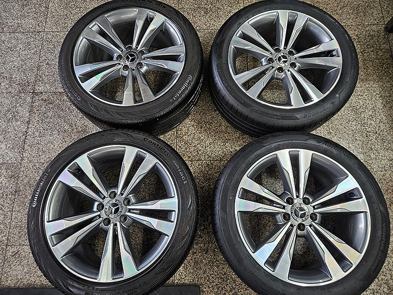 벤츠 W222 S500 순정 정품 19인치 휠 타이어 셋트--0