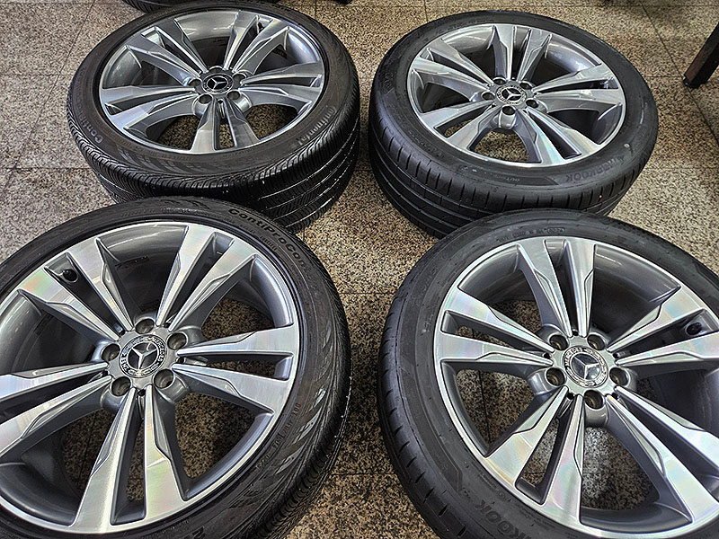 벤츠 W222 S500 순정 정품 19인치 휠 타이어 셋트--1