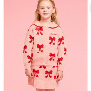 베베드피노 리본 가디건120, 스커트m 세트