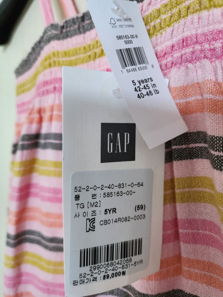 새상품)5세.갭 원피스.GAP원피스--1