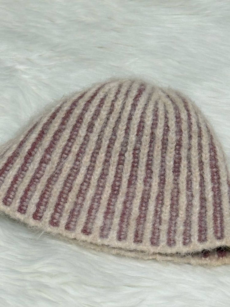 백화점) 신상 베네통 니트 비니 핑크믹스--4