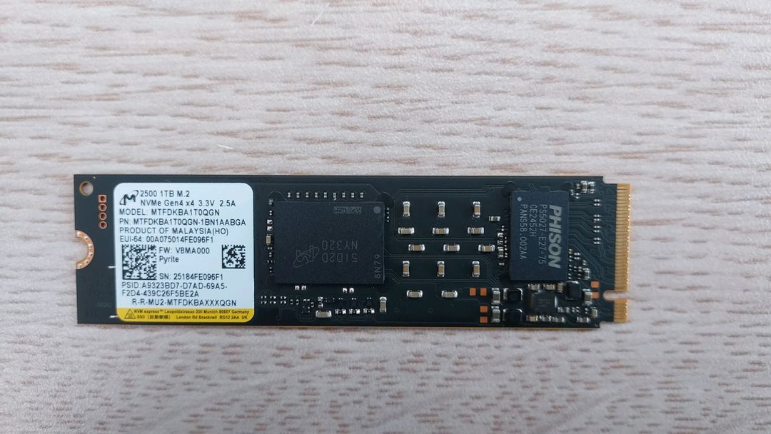삼성 DDR5 16GB 5600 노트북램 / 마이크론 SSD 2500 1TB 이미지