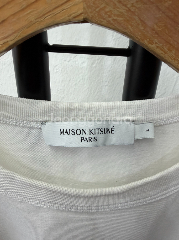 정품) 메종키츠네 남성 반팔티 L--5