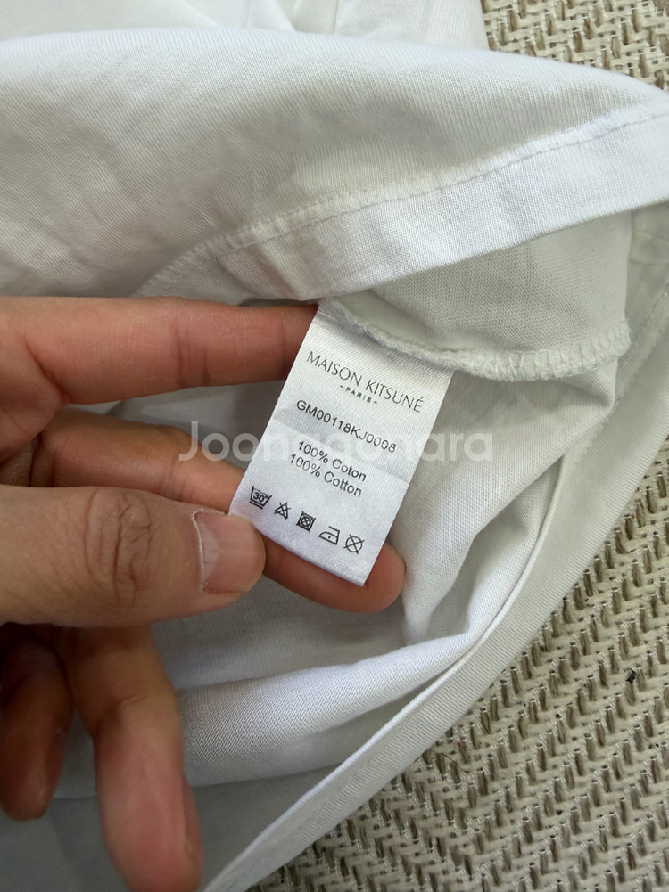 정품) 메종키츠네 남성 반팔티 L--6