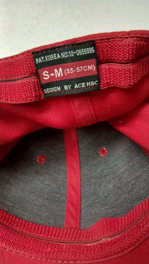 레드 볼캡 S-M (55-57CM)새상품--3