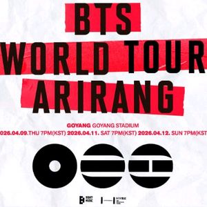 BTS WORLD TOUR ARIRANG IN GOYANG 무대앞 양도합니다