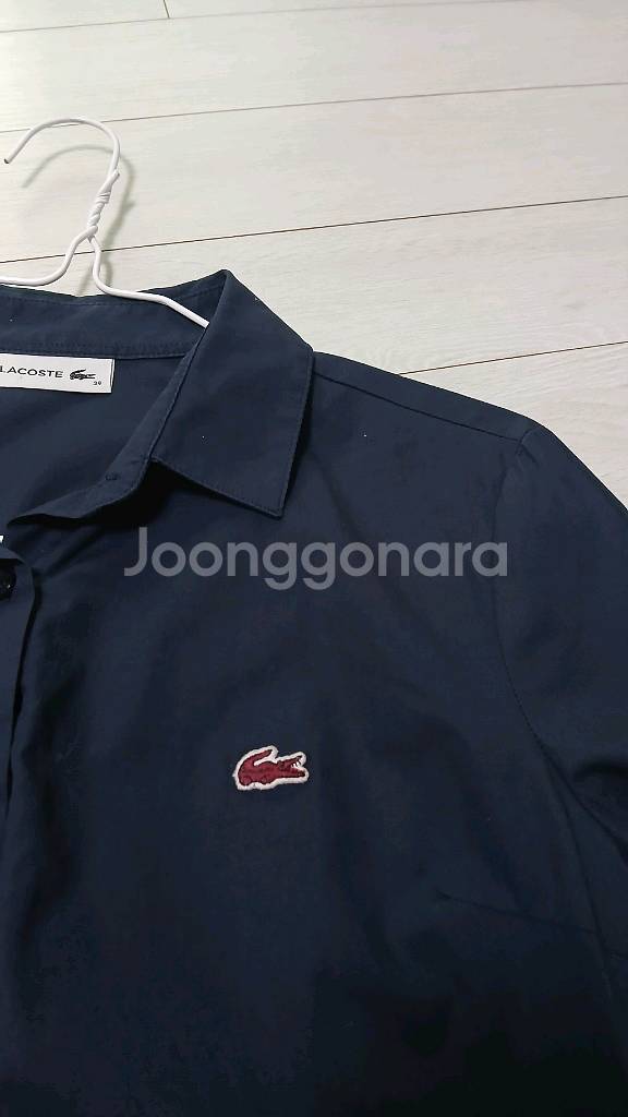 라코스테 여성 셔츠 네이비 34사이즈(상태최상)--2