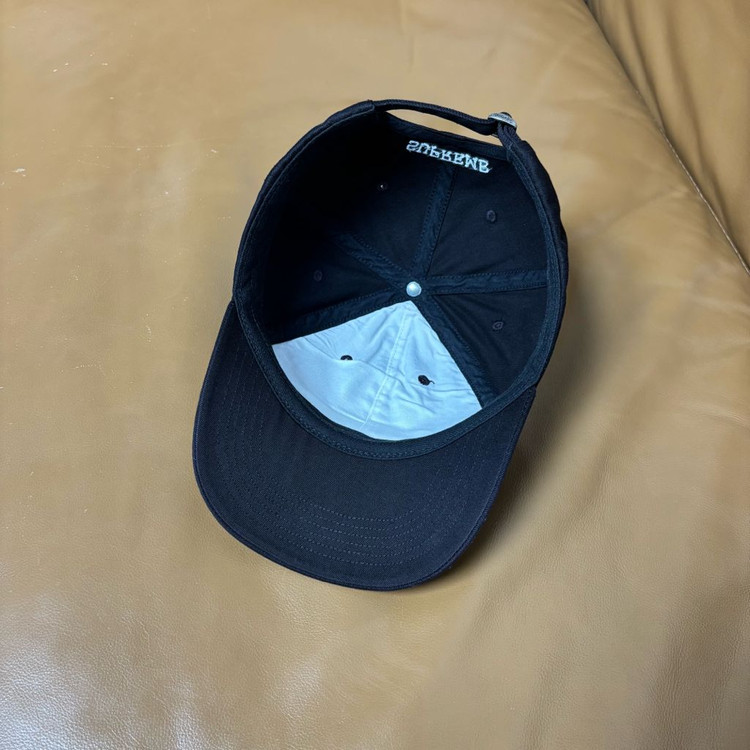 슈프림 6패널 볼캡 모자 23ss 오발 블랙--5