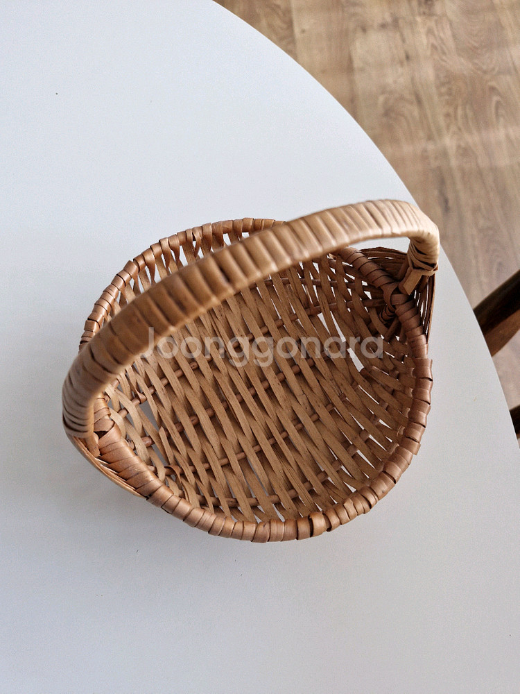 빈티지 라탄 미니 바구니 인테리어소품--1