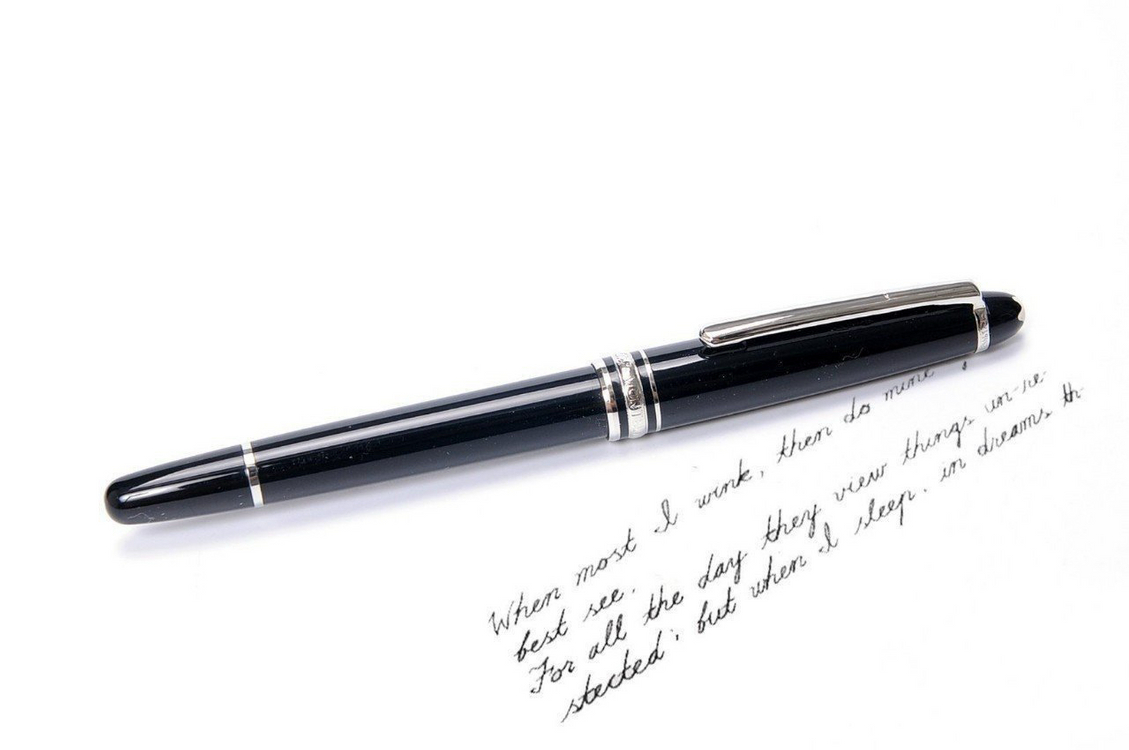 몽블랑 만년필 실버 (잉크) 이미지