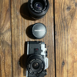올림푸스 om10 , 렌즈3개 필름카메라