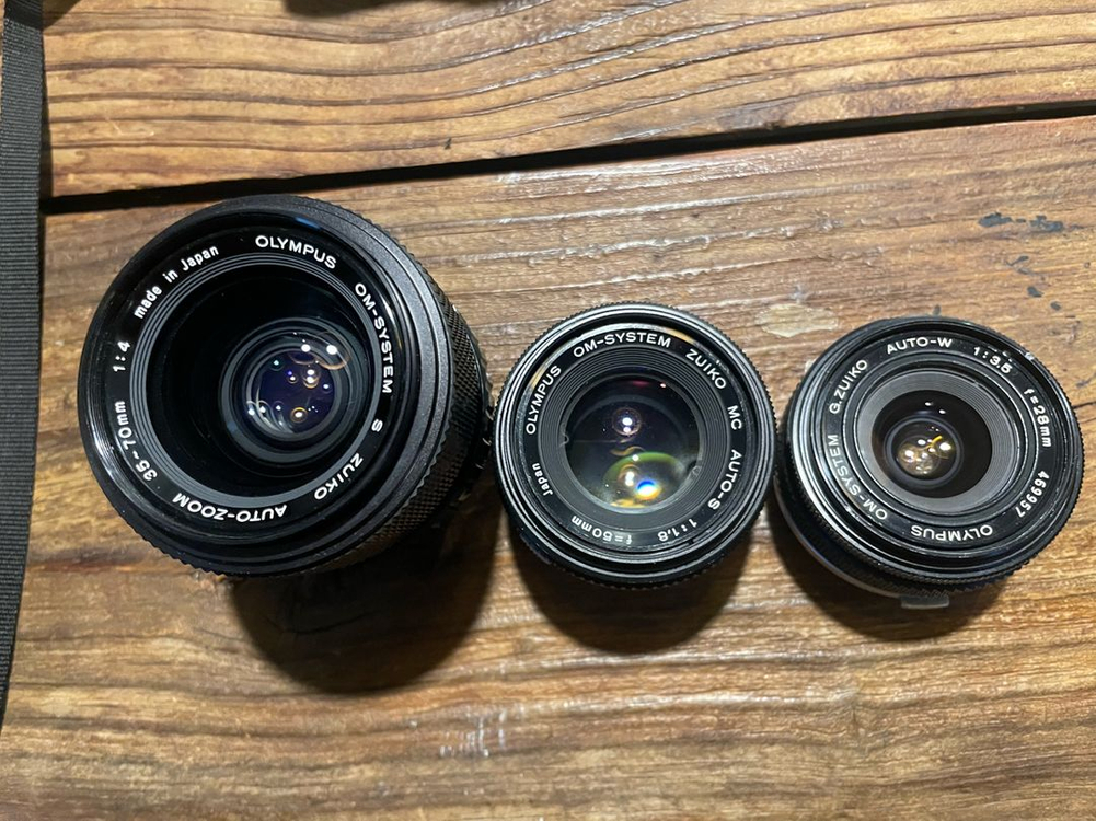 올림푸스 om10 , 렌즈3개 필름카메라--2