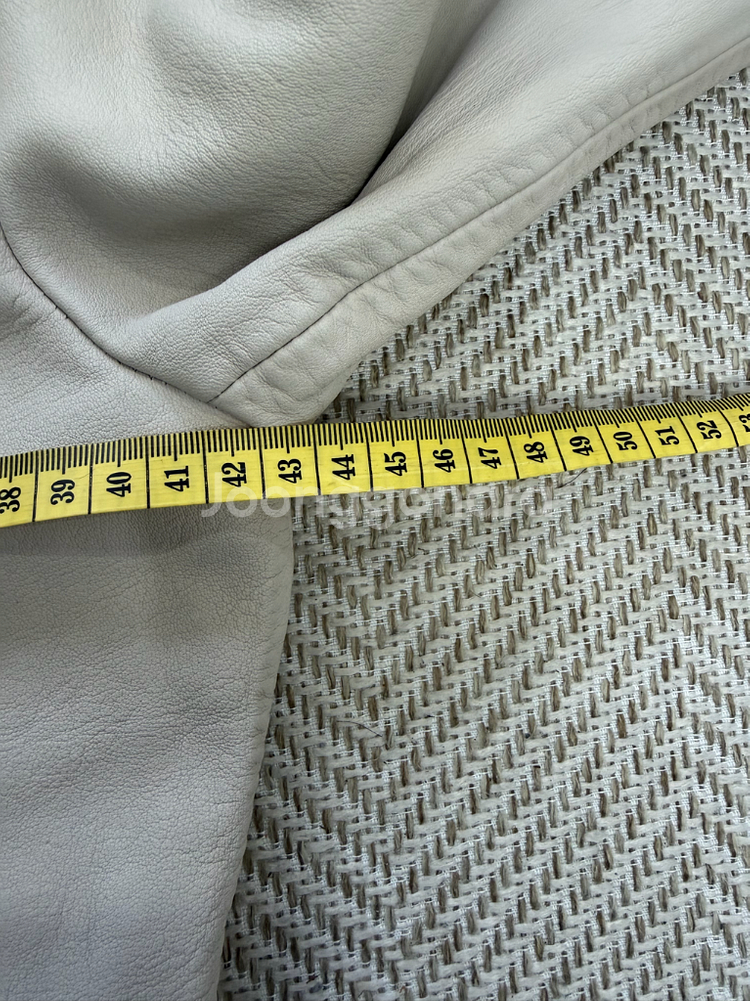 정품) 올세인츠 여성 아이보리 레더 라이더 자켓 36--8