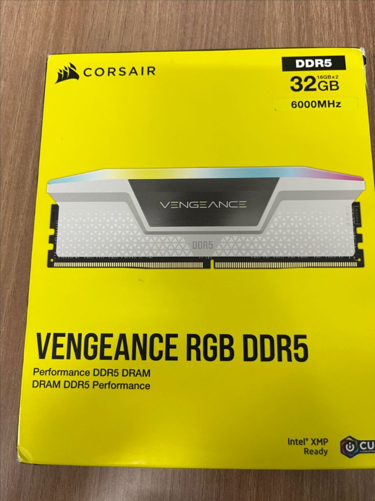 커세어 벤전스 RGB DDR5 RAM 32GB (2x16GB) 6000 CL36 Intel XMP iCUE 호환--1