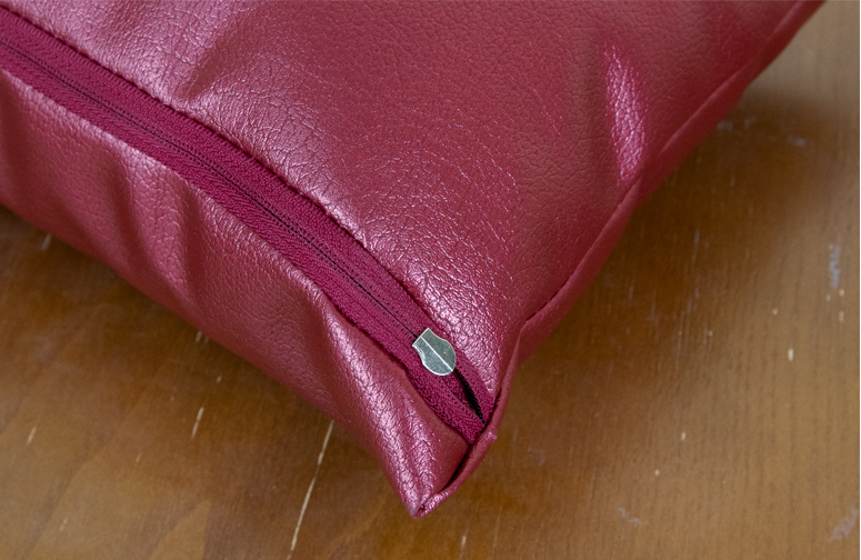 [창고정리새제품] 솜레자베개(소형) 펄와인 색상 새제품--2