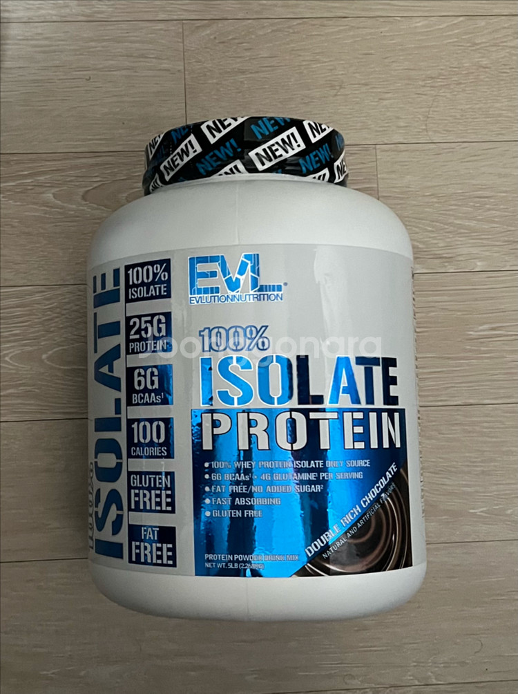 에볼루션뉴트리션 Evl 100% 아이솔레이트 프로틴 더블리치 초콜렛 2.268kg--1