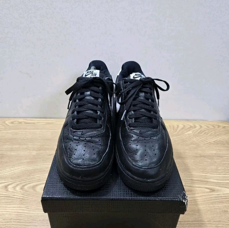 에어포스1 스니커즈 블랙 285 검흰로우--2