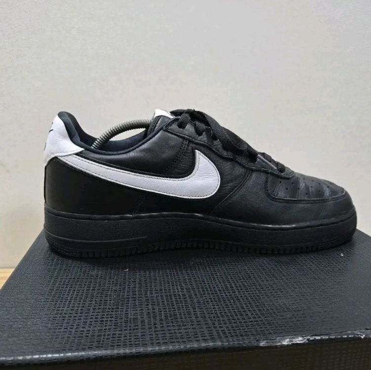 에어포스1 스니커즈 블랙 285 검흰로우--6