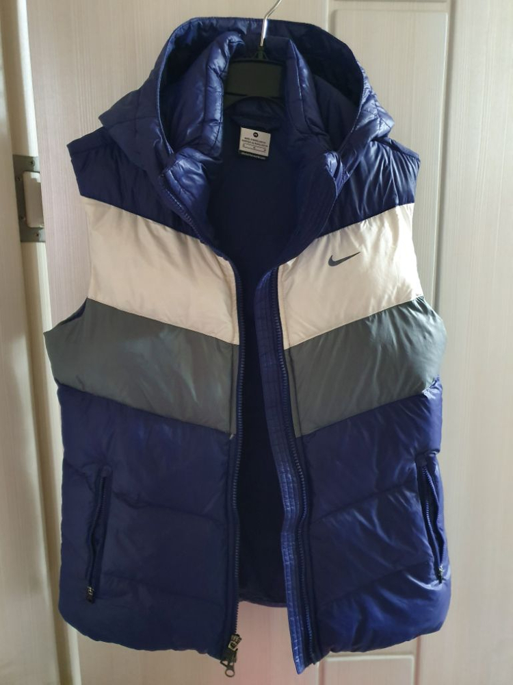 나이키 덕다운 패딩 후드 조끼 M. 85 베스트 오리털--2