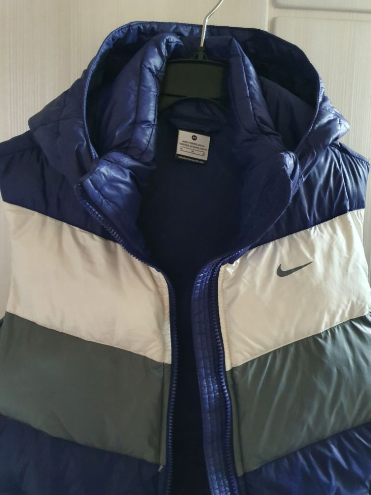 나이키 덕다운 패딩 후드 조끼 M. 85 베스트 오리털--4