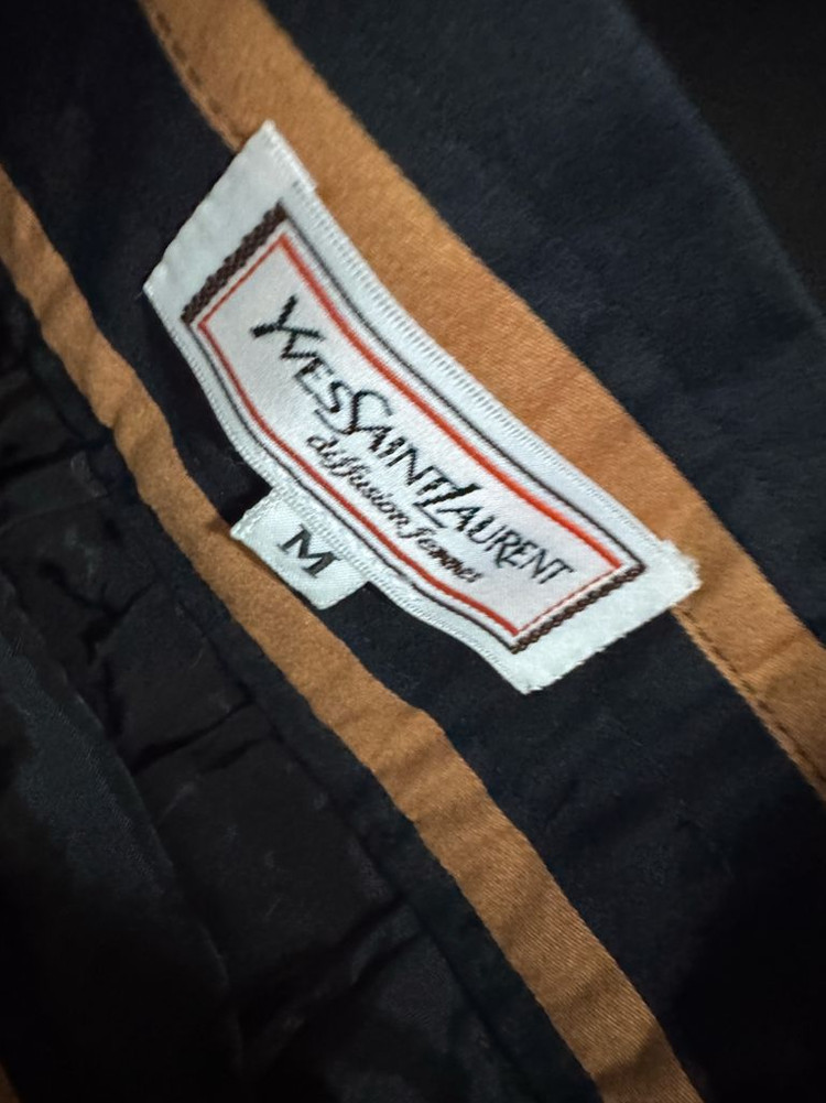 여성 입생로랑 일본 빈티지 스트라이프 스커트 29.1인치--2