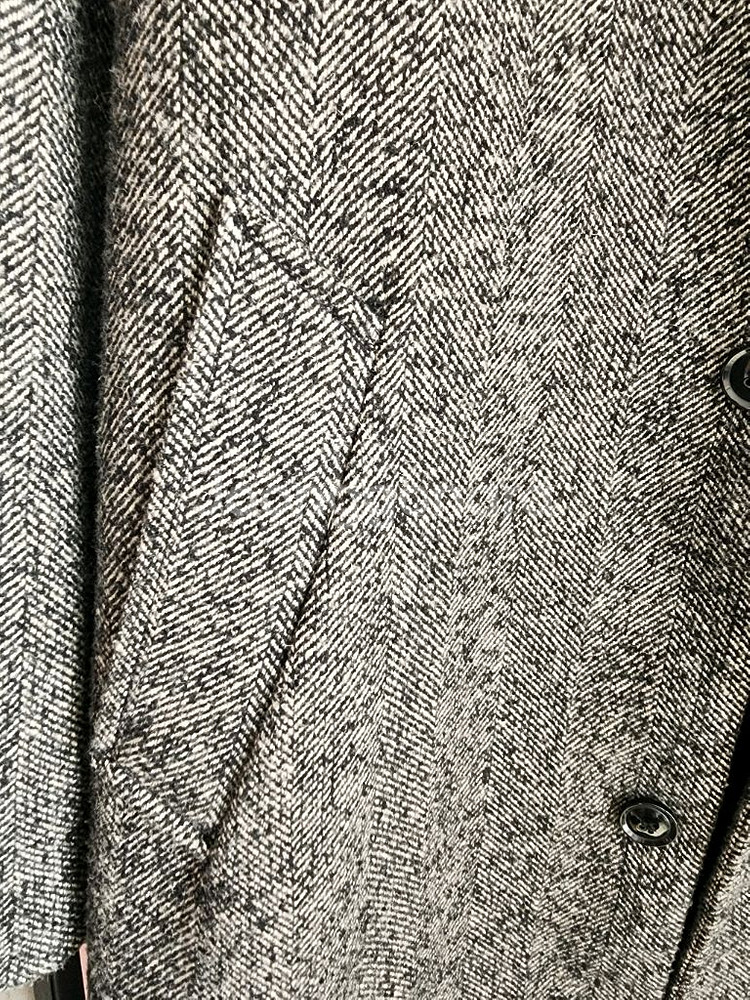 H&M 에이치엔엠 울혼방 헤링본 롱코트 팜. M(100~103)사이즈--4