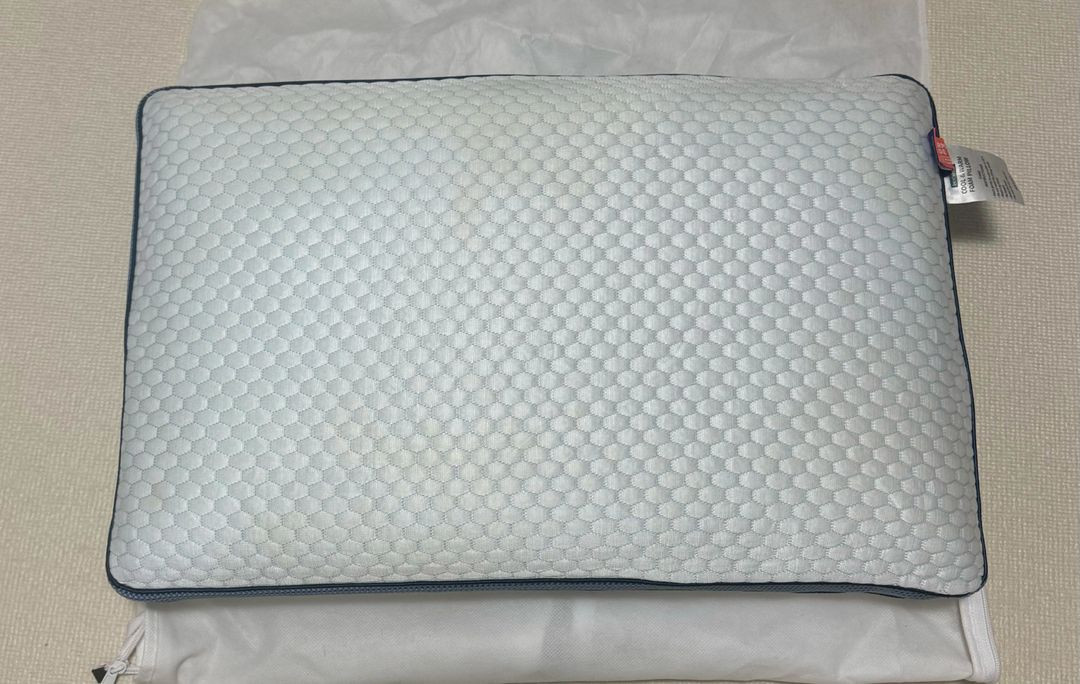 베스트슬립 쿨젤폼베개 블루/아이보리--3