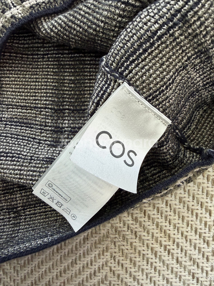 정품) COS 코스 남성 체크 니트 셔츠 XS--5