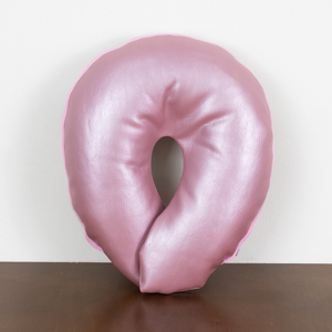 [창고정리새제품] U자 레자베개 펄핑크 색상 새제품