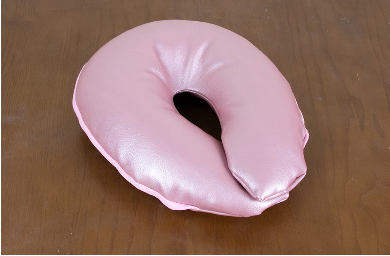 [창고정리새제품] U자 레자베개 펄핑크 색상 새제품--1