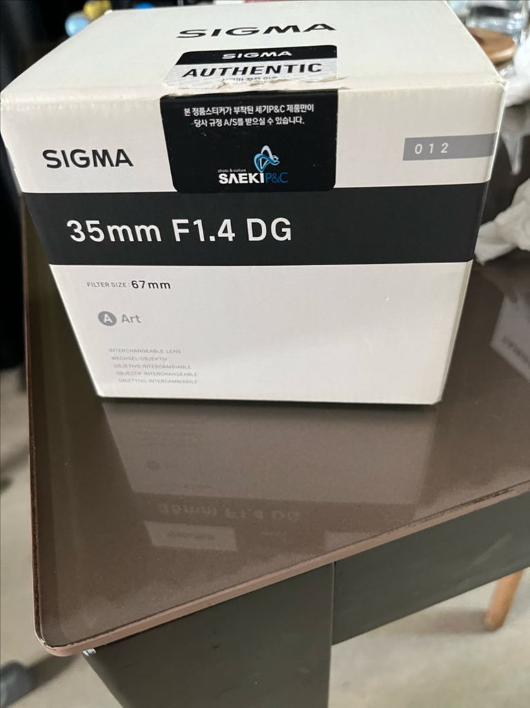 SIGMA 35mm F1.4 DG HSM for Canon 판매합니다 이미지