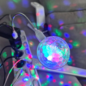 Double Magic Ball 미러볼 조명(새제품)