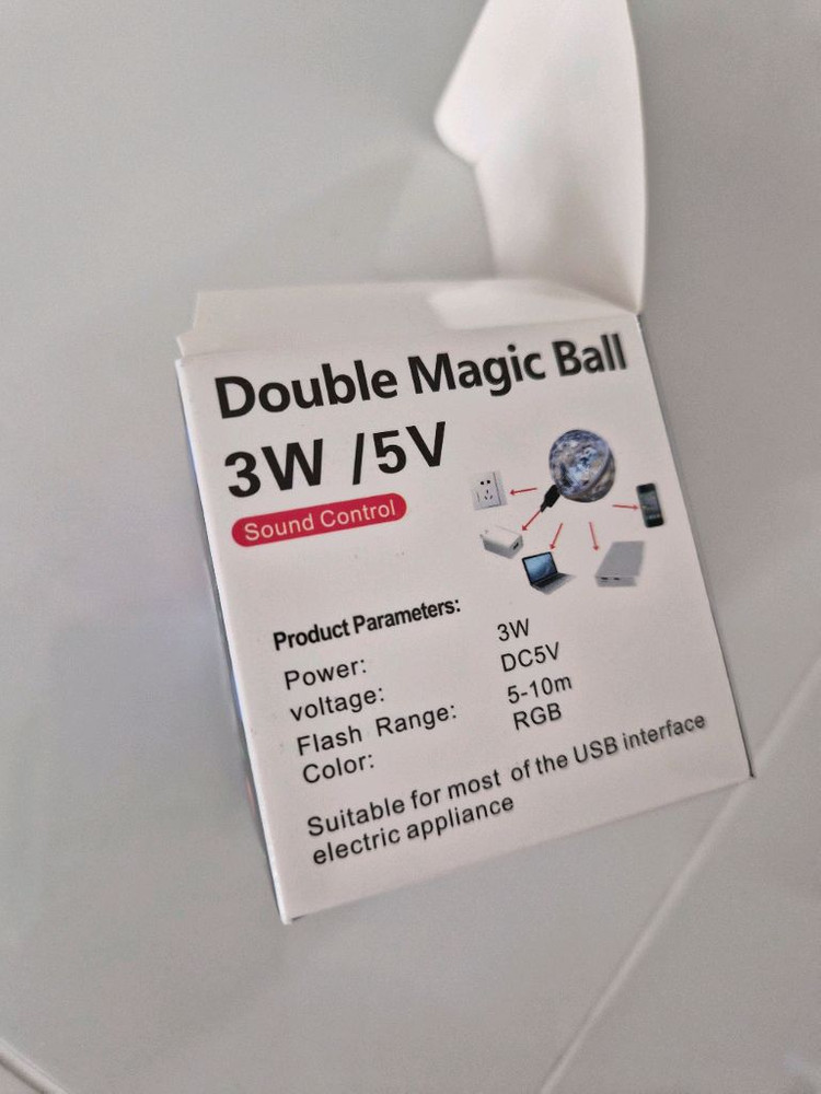 Double Magic Ball 미러볼 조명(새제품)--2