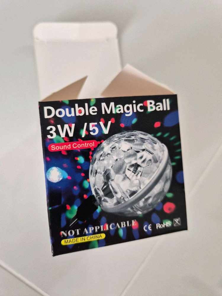 Double Magic Ball 미러볼 조명(새제품)--3