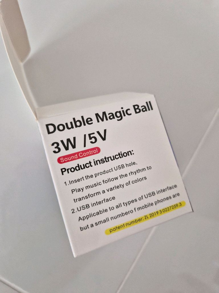 Double Magic Ball 미러볼 조명(새제품)--4