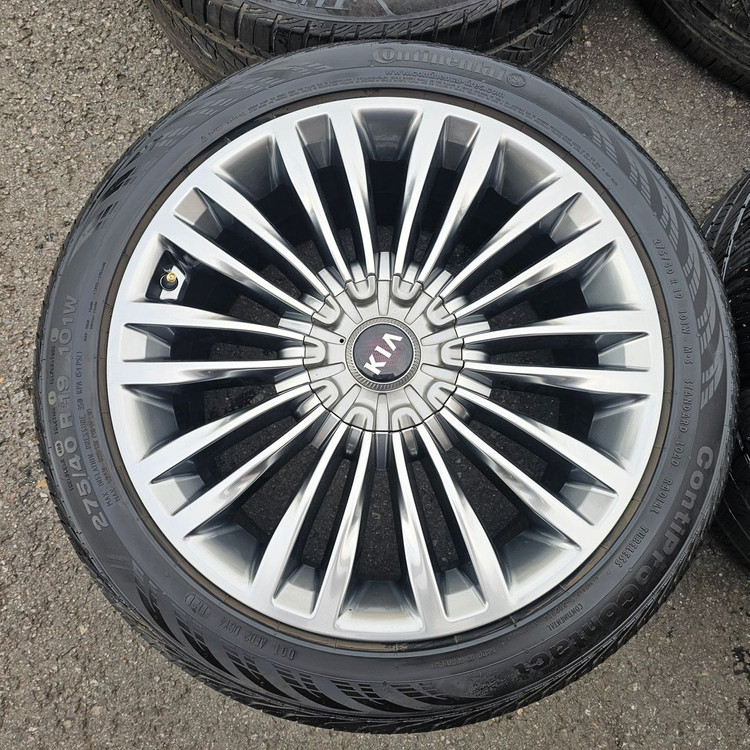 #기아 더K9 19인치 순정 임판급 휠타이어 세트 팝니다.--5