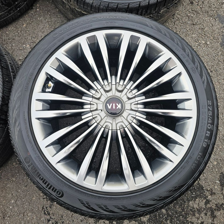 #기아 더K9 19인치 순정 임판급 휠타이어 세트 팝니다.--6