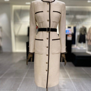 모조에스핀 트위드 벨트 원피스 트위드 원피스