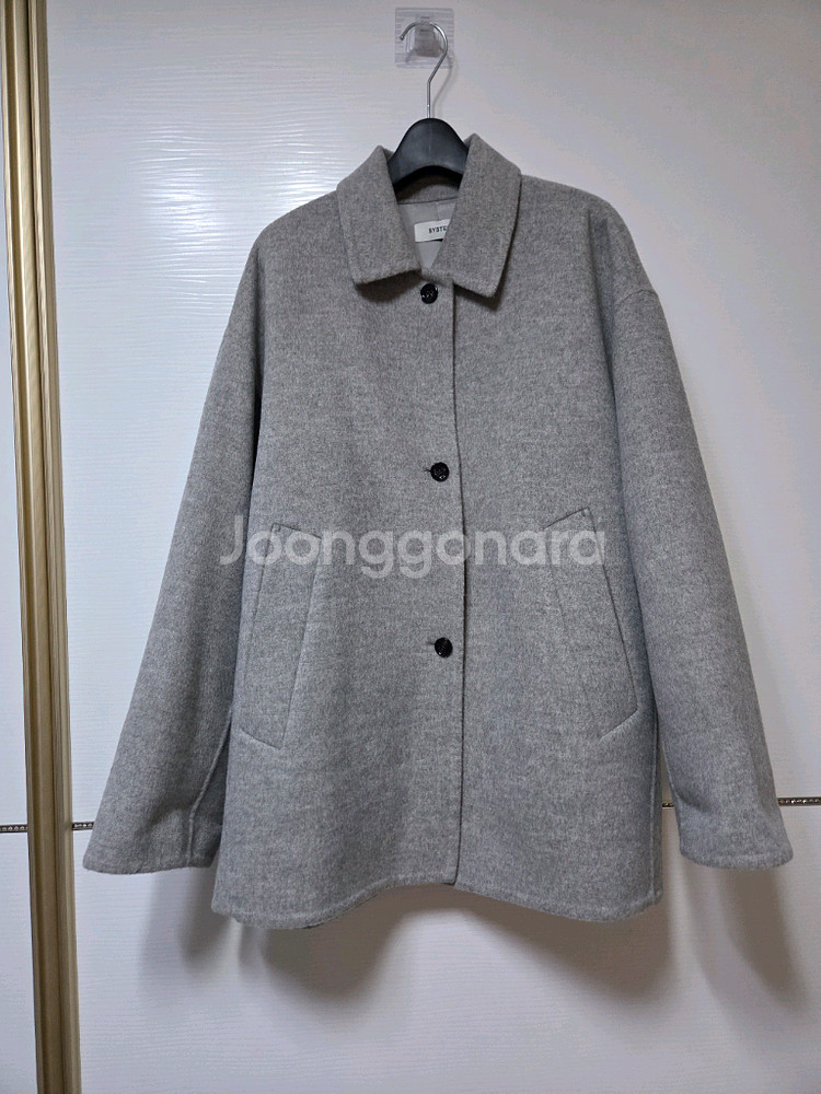 한섬 25fw신상 시스템 캐시미어 블렌드 하프코트 55--10