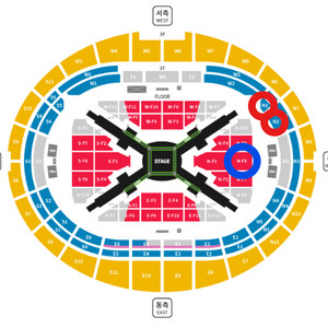 방탄소년단 방탄 BTS WORLD TOUR 고양 플로어석 2연석