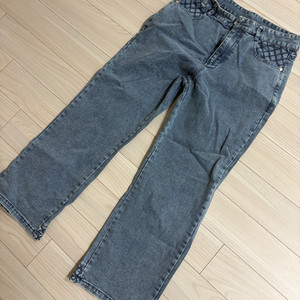 크러쉬 스티치 데님