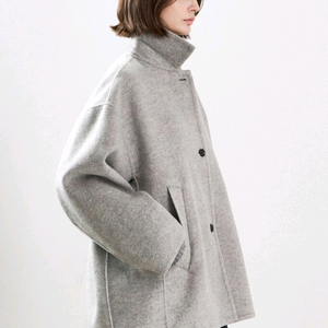 한섬 25fw신상 시스템 캐시미어 블렌드 하프코트 55