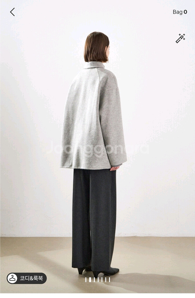 한섬 25fw신상 시스템 캐시미어 블렌드 하프코트 55--2