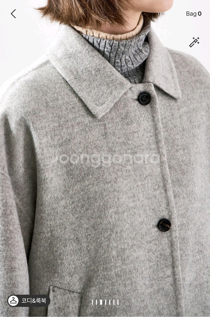 한섬 25fw신상 시스템 캐시미어 블렌드 하프코트 55--3