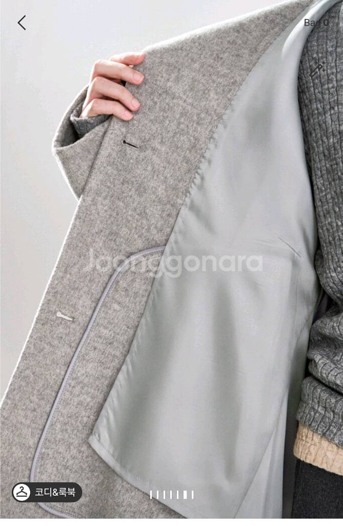 한섬 25fw신상 시스템 캐시미어 블렌드 하프코트 55--4