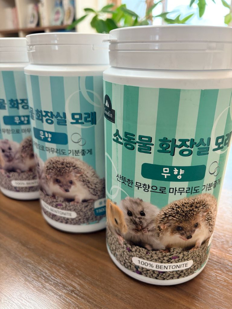 소동물 화장실 모래 4통 이미지