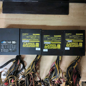 컴퓨터 파워 1250W 4개 일괄판매 (메인보드 그래픽카드 CPU