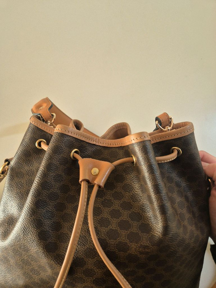 CELINE 빈티지 셀린느 올드셀린 마카담 버킷백--1